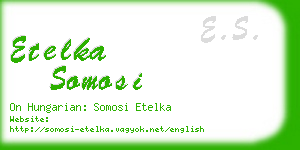 etelka somosi business card